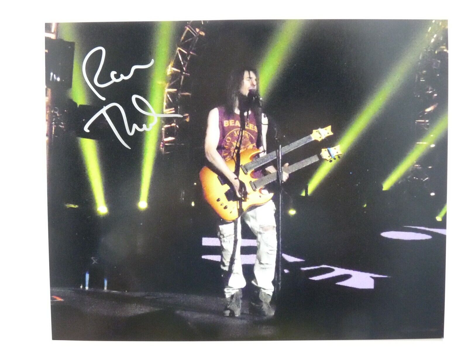 Ron Bumblefoot Thal Guns Roses Autograph Signed 8X10 Photo Poster painting PSA BAS Guaranteed #4