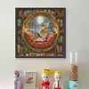 Bunny In Library-14CT Stamped Cross Stitch 36*36cm/14.17*14.17in tapestrymarket