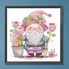 Diamond Painting-DIY Crystal Rhinestone Tulip Gnome
