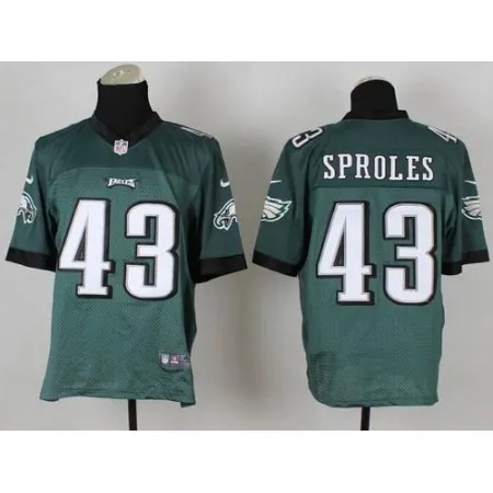 Eagles #43 Darren Sproles Midnight Green Team Color Men's Stitched NFL Elite Jersey