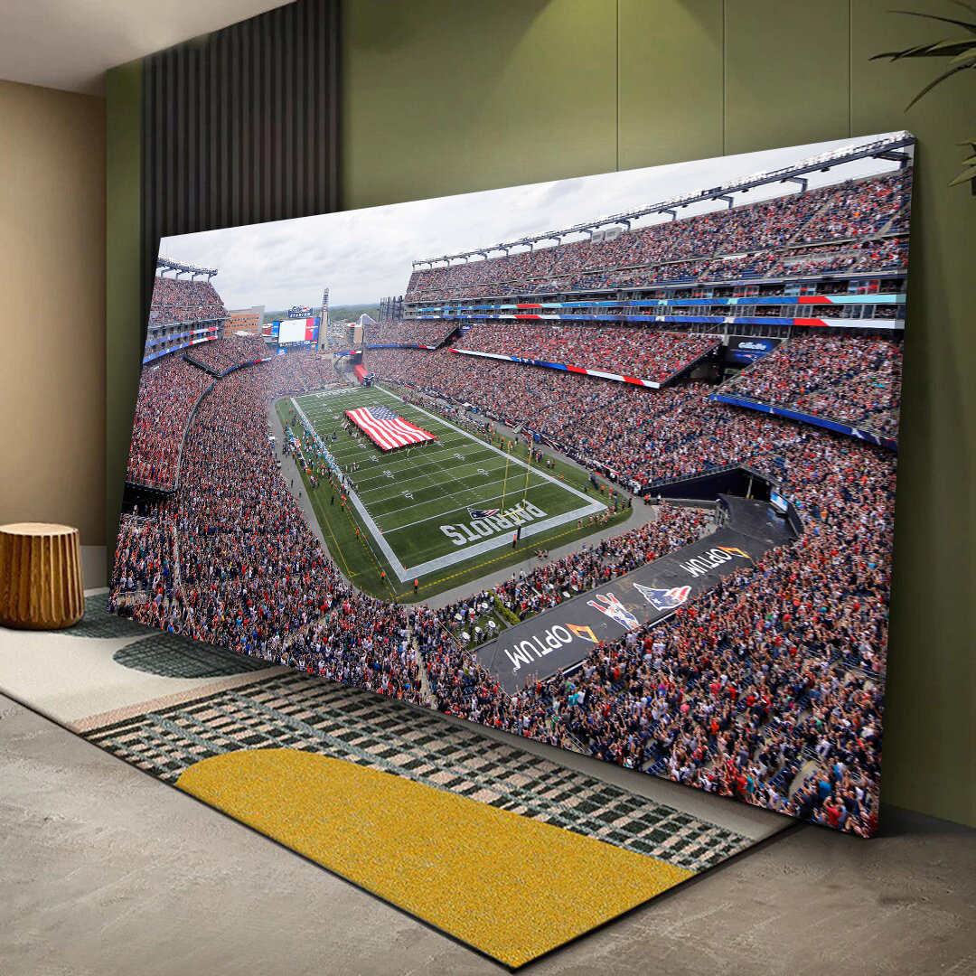 NFL New England Patriots Gillette Stadium Canvas Wall Art