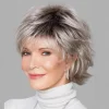 Fluffy Gray Short Straight Hair Wig