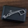 EDC iron ridge crowbar titanium alloy bottle opener multifunctional portable play emergency decompression toy equipment
