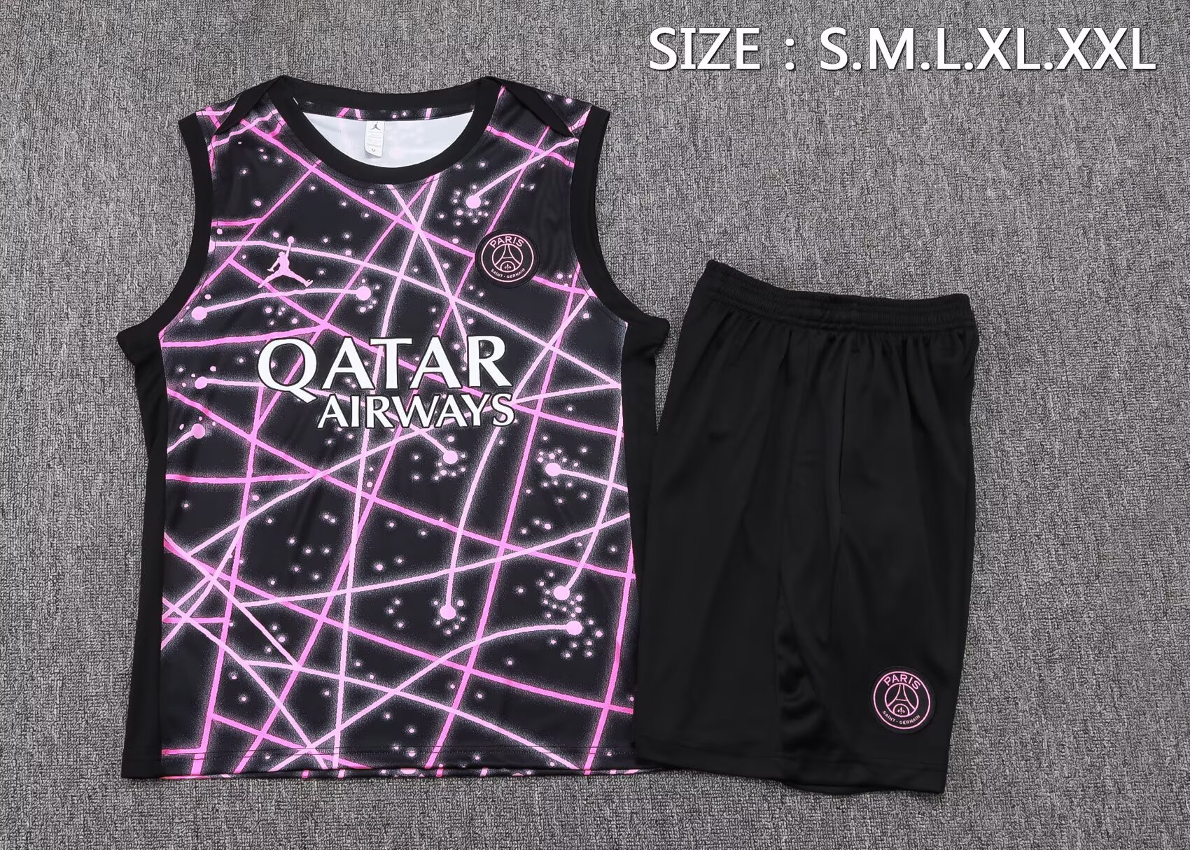 25/26 PSG Paris Saint Germain Vest Training Kit Black