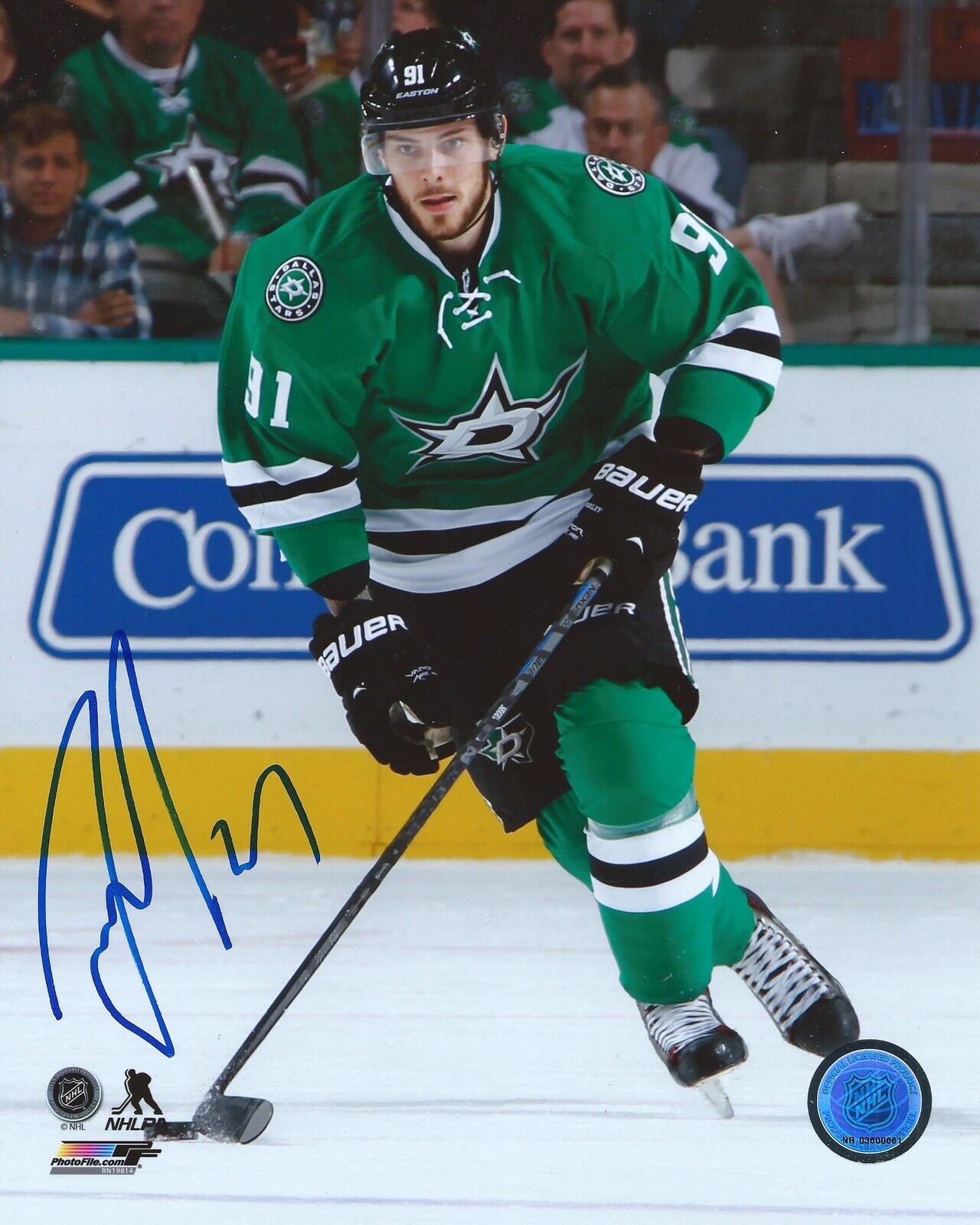 Tyler Seguin Signed 8x10 Photo Poster painting Dallas Stars Autographed COA B