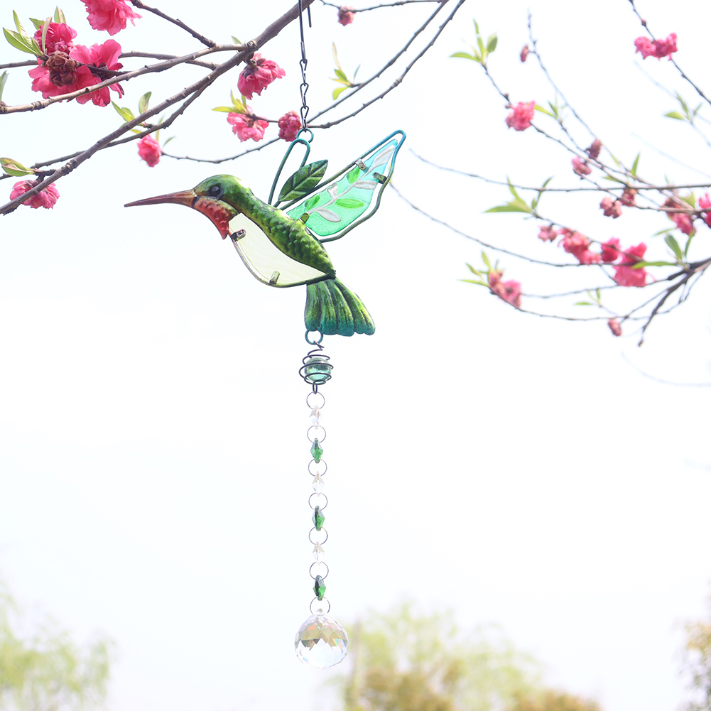 

Dragonfly Bird Crystal Pendant Colorful Beads Hanging Drop Decor, B1, 501 Original