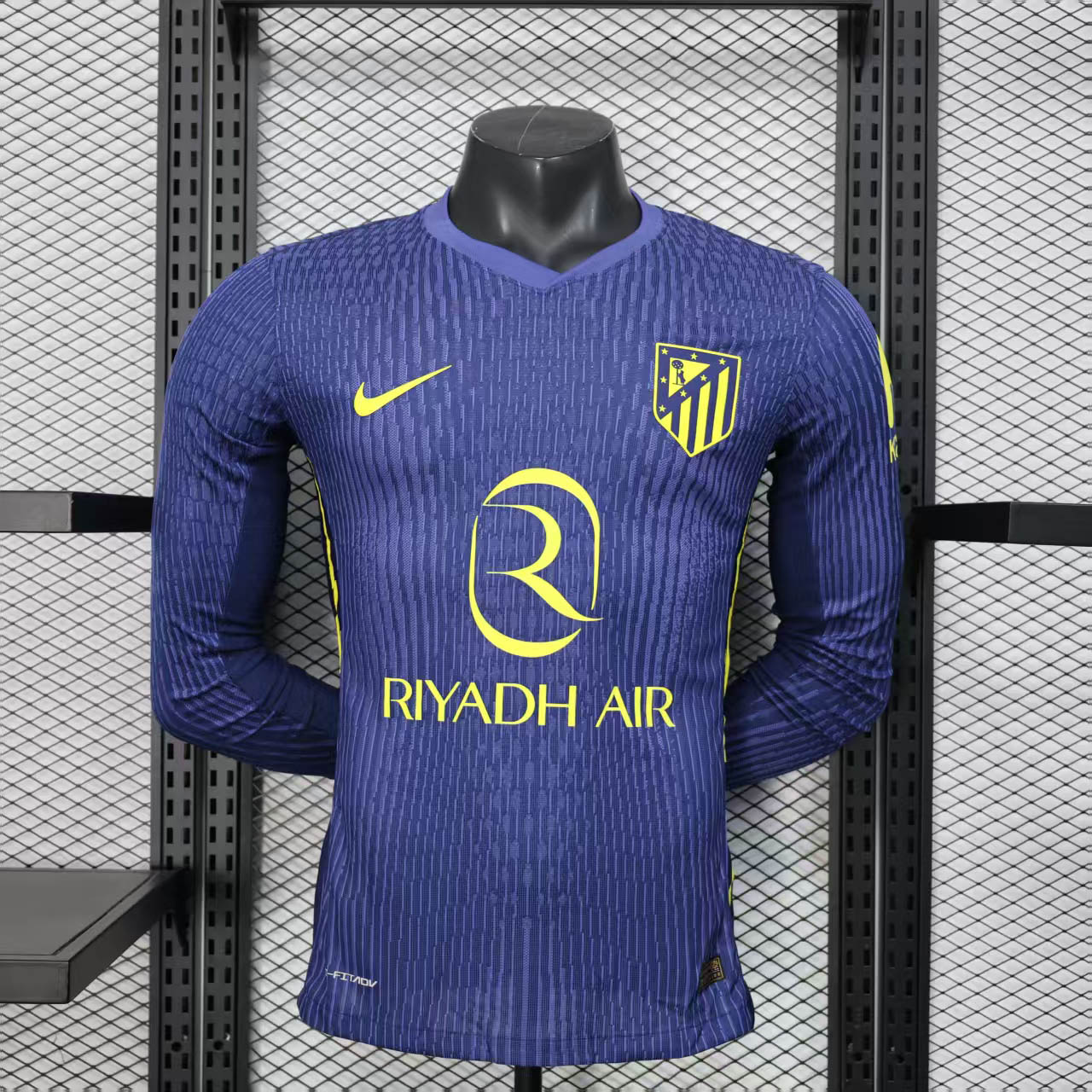 2025-2026 Long Sleeve Player Version Atletico Madrid Away Football Shirt 1:1 Thai Quality- Maxi Kit
