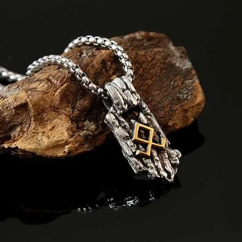 Coutureaura Vintage Nordic Rune Amulet Necklace
