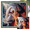 Angels Demons-11CT Stamped Cross Stitch 40*40cm