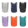18L Lightweight Mountaineering Backpack with Reflective Strips & Chest Storage Bag Foldable Running Storage Knapsack Breathable Splash-Proof Hiking Nylon Pouch Hiking Work Travel Camping Backpacks