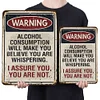 Warning - Metal Tin Signs(8*12Inch/12*16Inch) - Bar