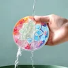 (US Local)[Upgrade]4Pcs Acrylic Special Shape Mandala DIY Waterproof Diamond Painting Coaster