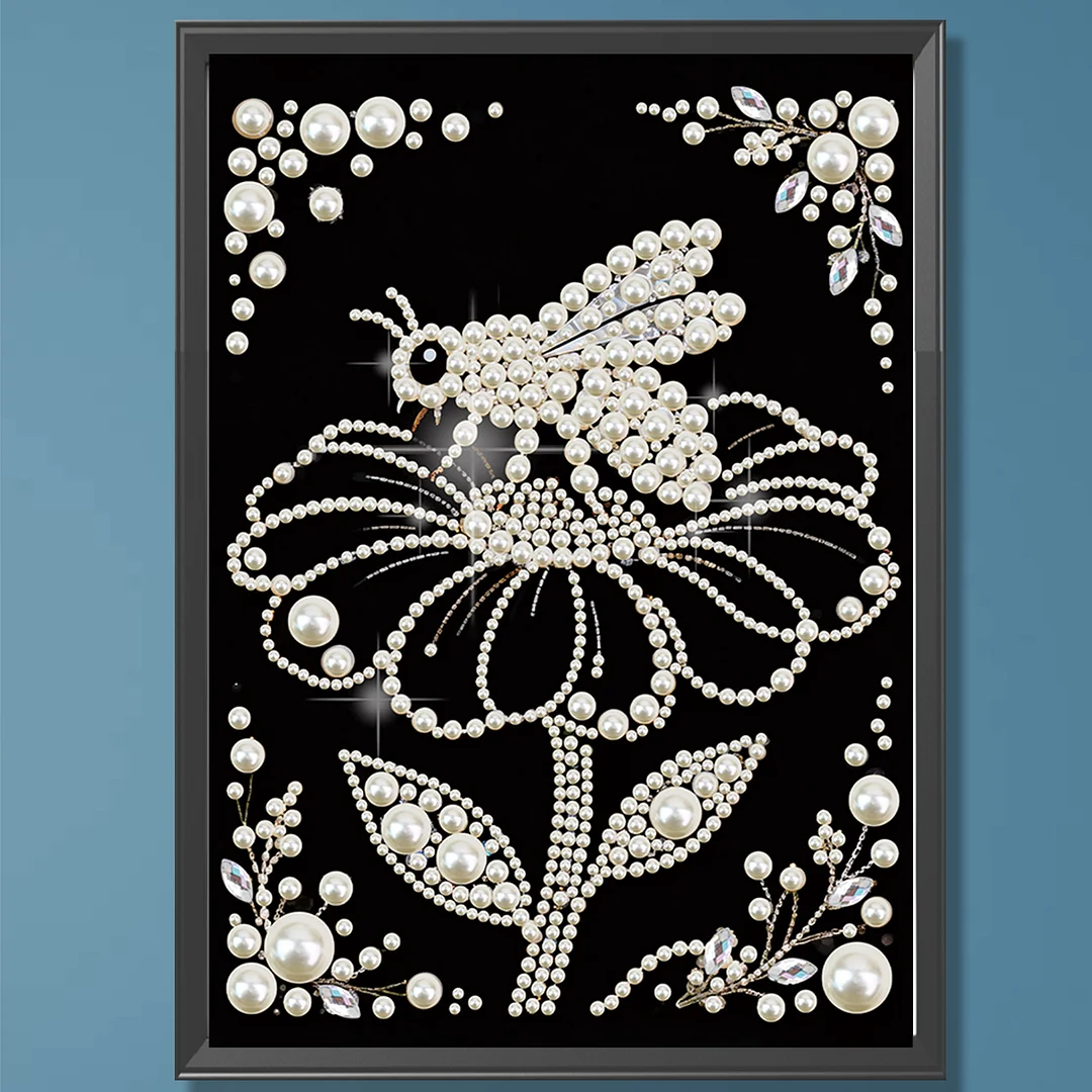 Flower Special Shaped 5D DIY Partial Drill Diamond Painting Kit Home Art 30x40cm