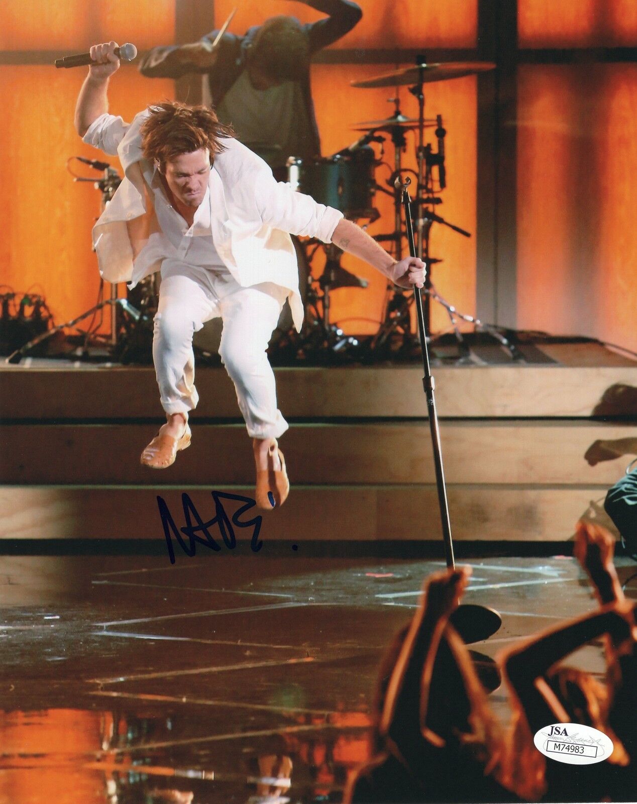 Nate Ruess Fun Singer Music Signed 8x10 Photo Poster painting w/JSA COA #4
