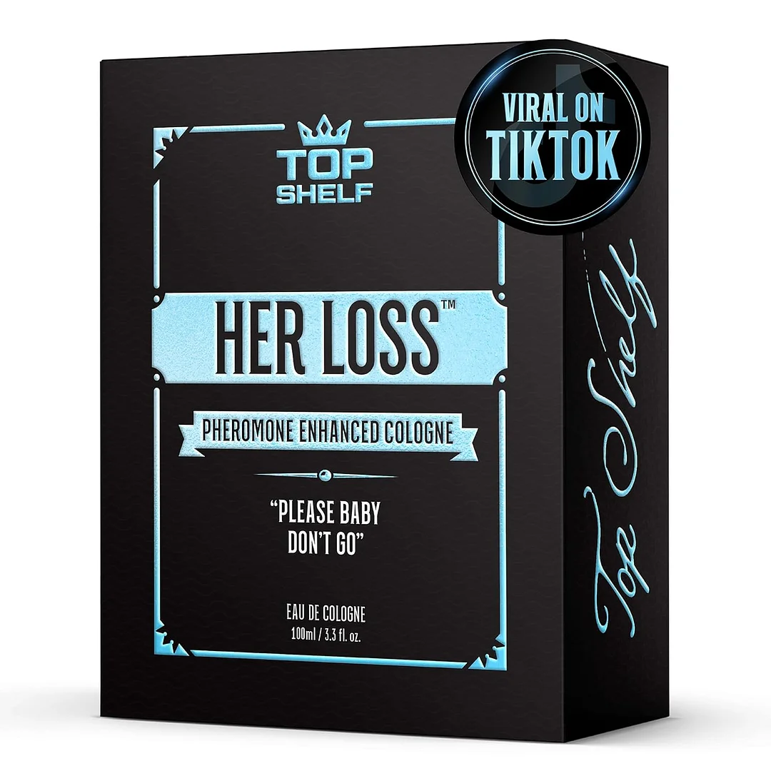 Her Loss for Men Eau De Cologne-100ml (3.3 oz) Pheromone Cologne for Men | Raw Attraction & Confidence | Men’s Long-Lasting Pheromones Spray | Feromonas Perfume