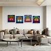 Combo Kit（4PCS)-Diamond Painting-DIY DIY Full Round Drill Tree Stain Glass (30*30CM)
