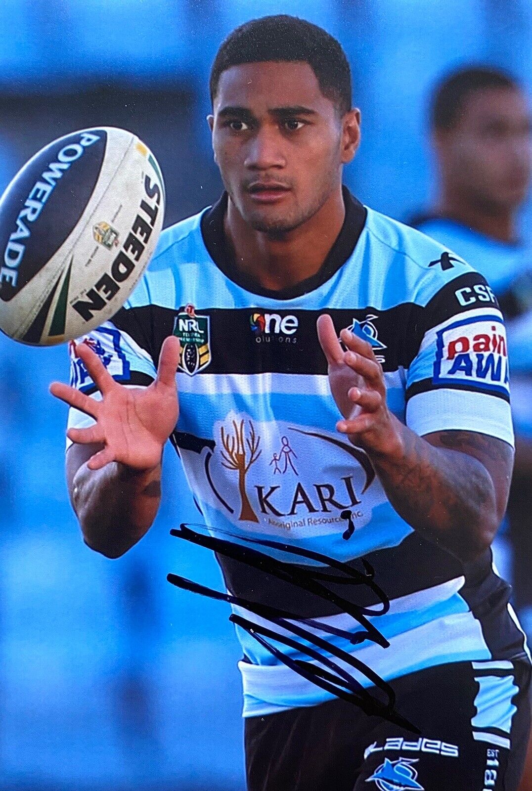 Ricky Leutele Genuine Hand Signed 6X4 Photo Poster painting - Cronulla Sharks