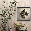 Stone Art Wolf-Full Round Diamond painting 30*30CM