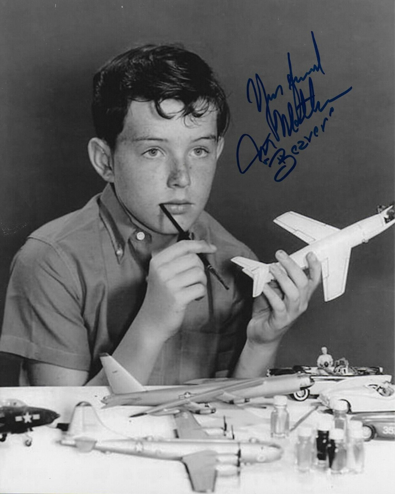 Jerry Mathers Leave it to Beaver Original Autographed 8X10 Photo Poster painting #6