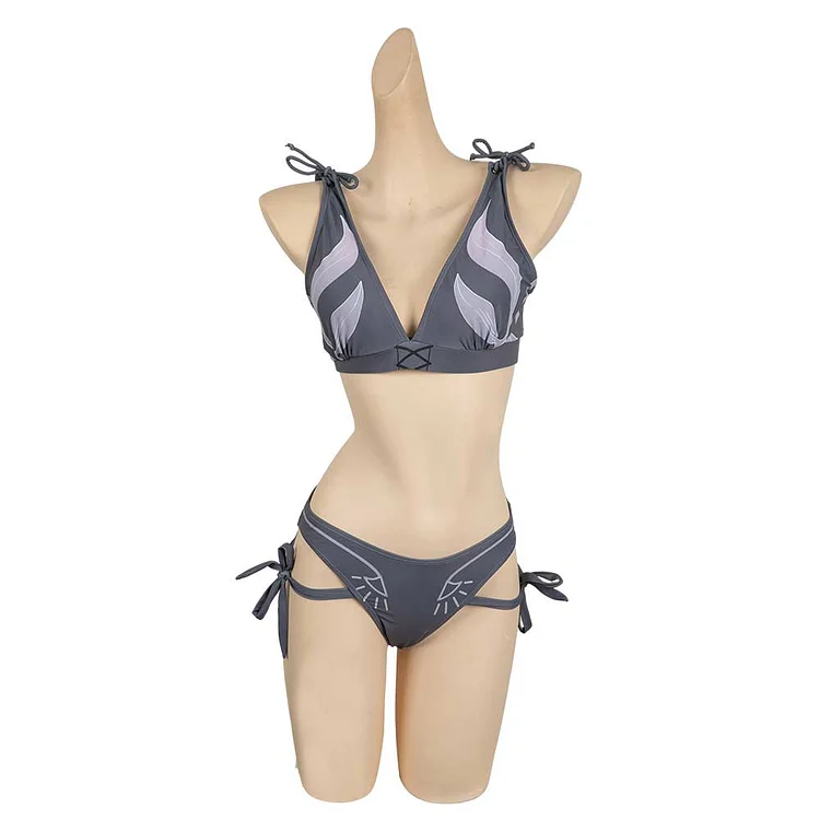Baldur's Gate Shadowheart Gray Swimsuit Set Outfits Cosplay Costume Halloween Carnival Suit