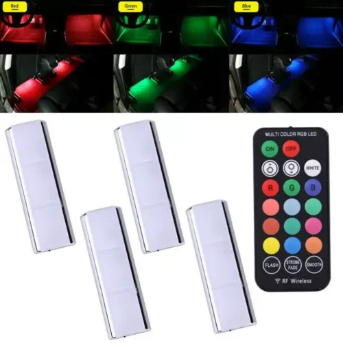 Dronehint Decorative RGB LED Lights Car Interior Floor Decor Atmosphere Strip Lamp Parts (For: Acura) Parts