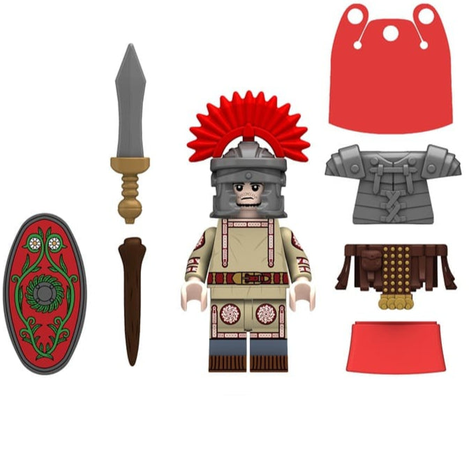 Roman Centurion Custom Roman Soldier Minifigure Minifigure Bricks monstertoys