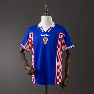1998 Retro Croatia National Team Home Football Shirt 1:1 Thai Quality