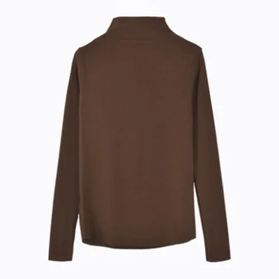 Brownm Brownm Turtleneck Bottom Shirt Women Autumn And Winter Pure Color Long Sleeve T-Shirt Women's New Korean Version Slim Slim Versatile Top