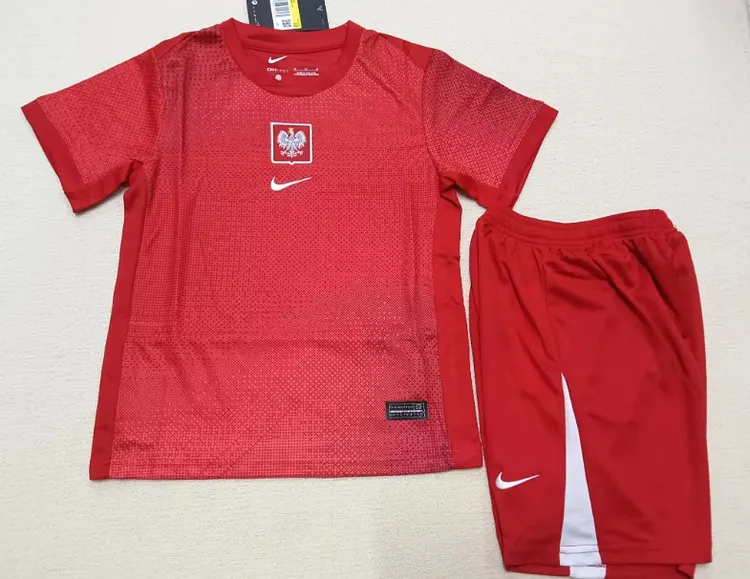 24-25 season Poland away jersey children's clothing