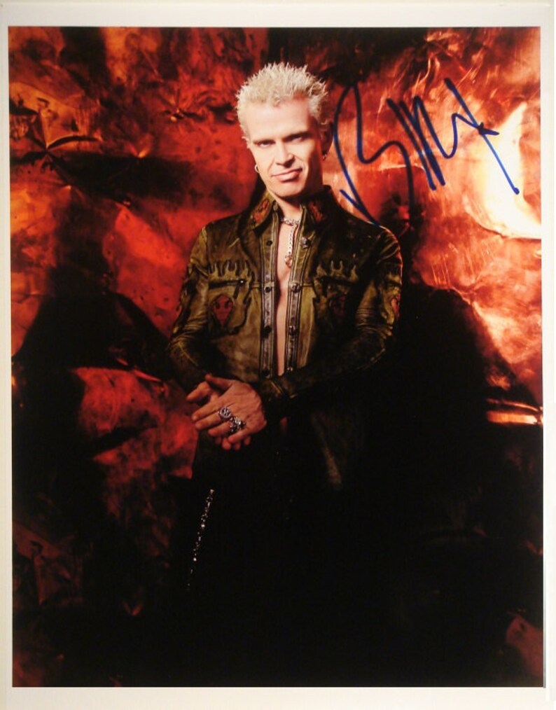 BILLY IDOL SIGNED Photo Poster painting William Michael Albert Broad White Wedding, Dancing with Myself, Rebel Yell, Eyes Without a Face wcoa