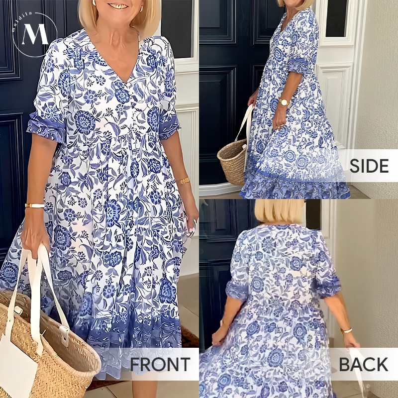 Maldila - New Style-73%OFF🔥V-neck Bohemian Midi Dress