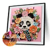 Panda quilling en papier - peinture diamant de forme sp&eacute;ciale - 30*30cm