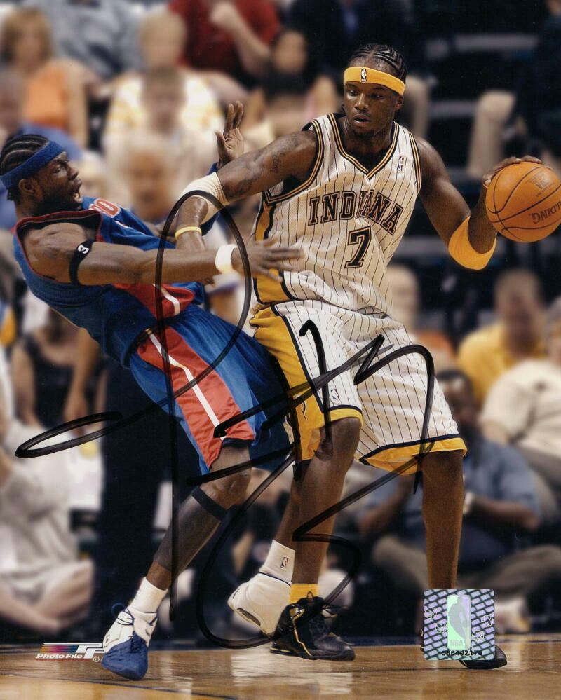 JERMAINE O'NEAL SIGNED AUTOGRAPH 8X10 Photo Poster painting - INDIANA PACERS ALL-STAR, VERY RARE