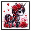 Rose Unicorn-14CT Counted Cross Stitch 40*40cm/15.75*15.75in tapestrymarket