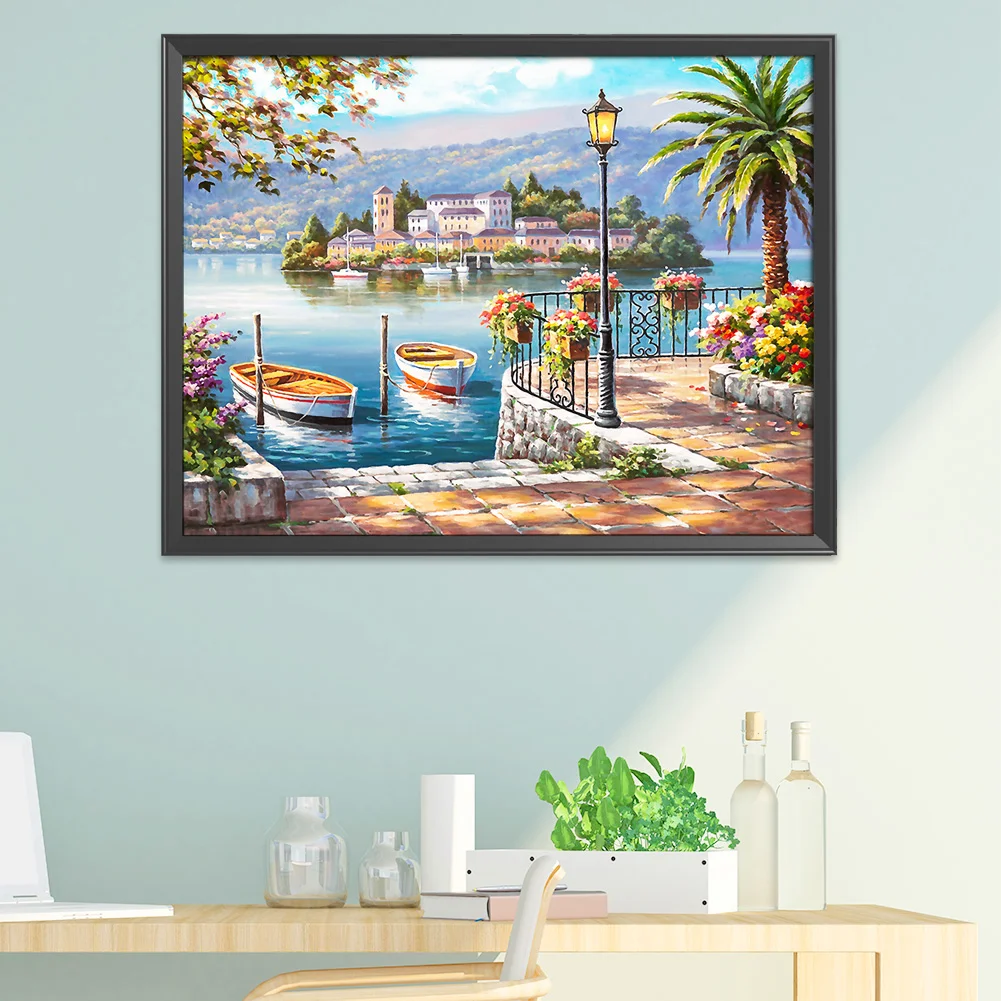 11ct Stamped Cross Stitch - Spring City(50*40cm)