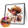 Diamond Painting-DIY Full Round Drill Western Cowboy Doll