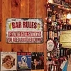 Bar Rules - Vintage Metal Signs - 20*30cm - Warning