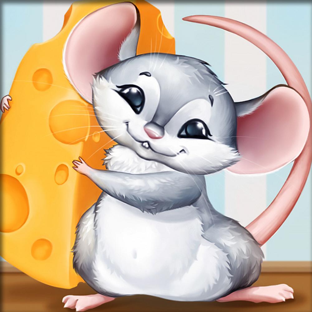 

Cartoon Mouse - Round Drill Diamond Painting - 30x30cm, 501 Original