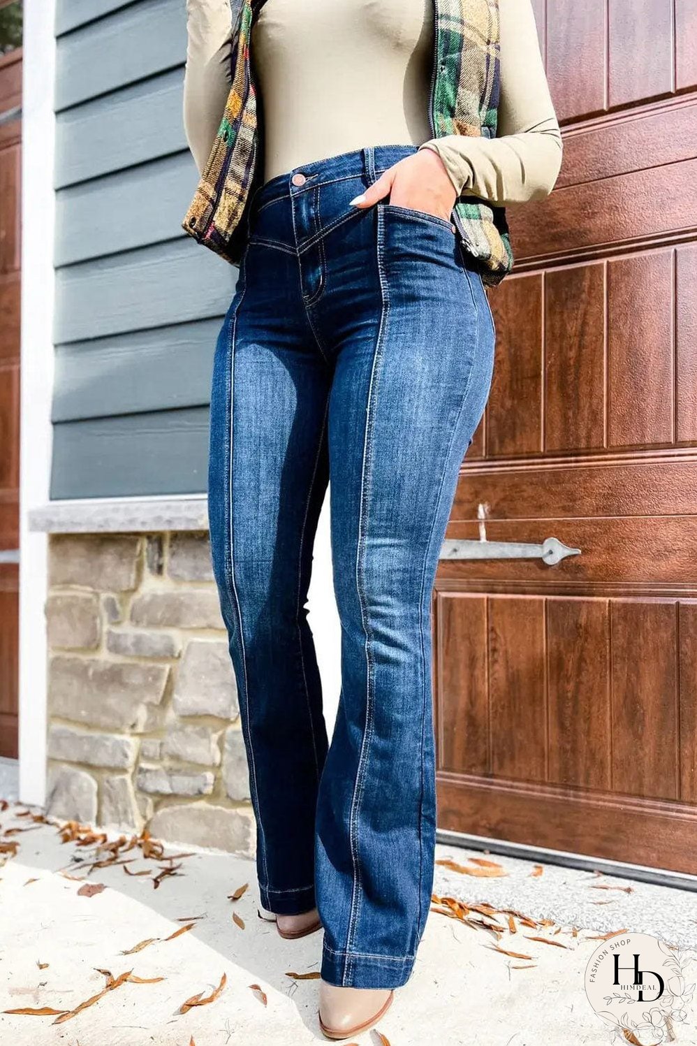 Vintage Inspired Flared Jeans
