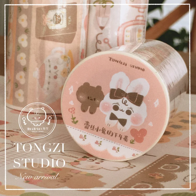 Tongzi Lace Rabbit Afternoon-tea Washi Tape