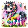 Colorful Unicorn-14CT Counted Cross Stitch 40*40cm/15.75*15.75in