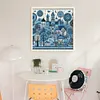 Blue House-11CT Stamped Cross Stitch 50*50cm/19.69*19.69in tapestrymarket