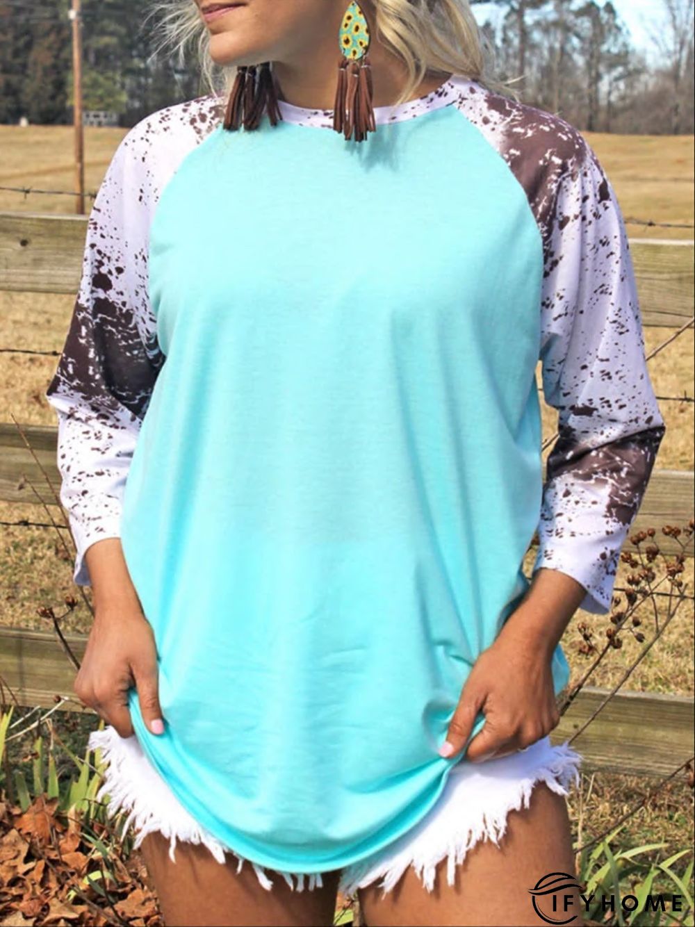 Casual Loose Crew Neck T-shirt | IFYHOME