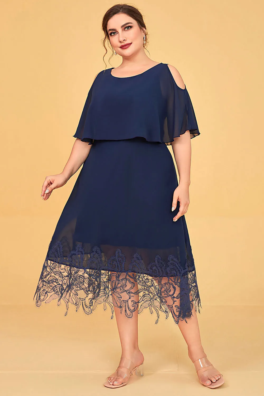 sachin and babi light blue dress Self Portrait, Chiffon Lace Trim Midi Dress Wedding Dress Save 64%