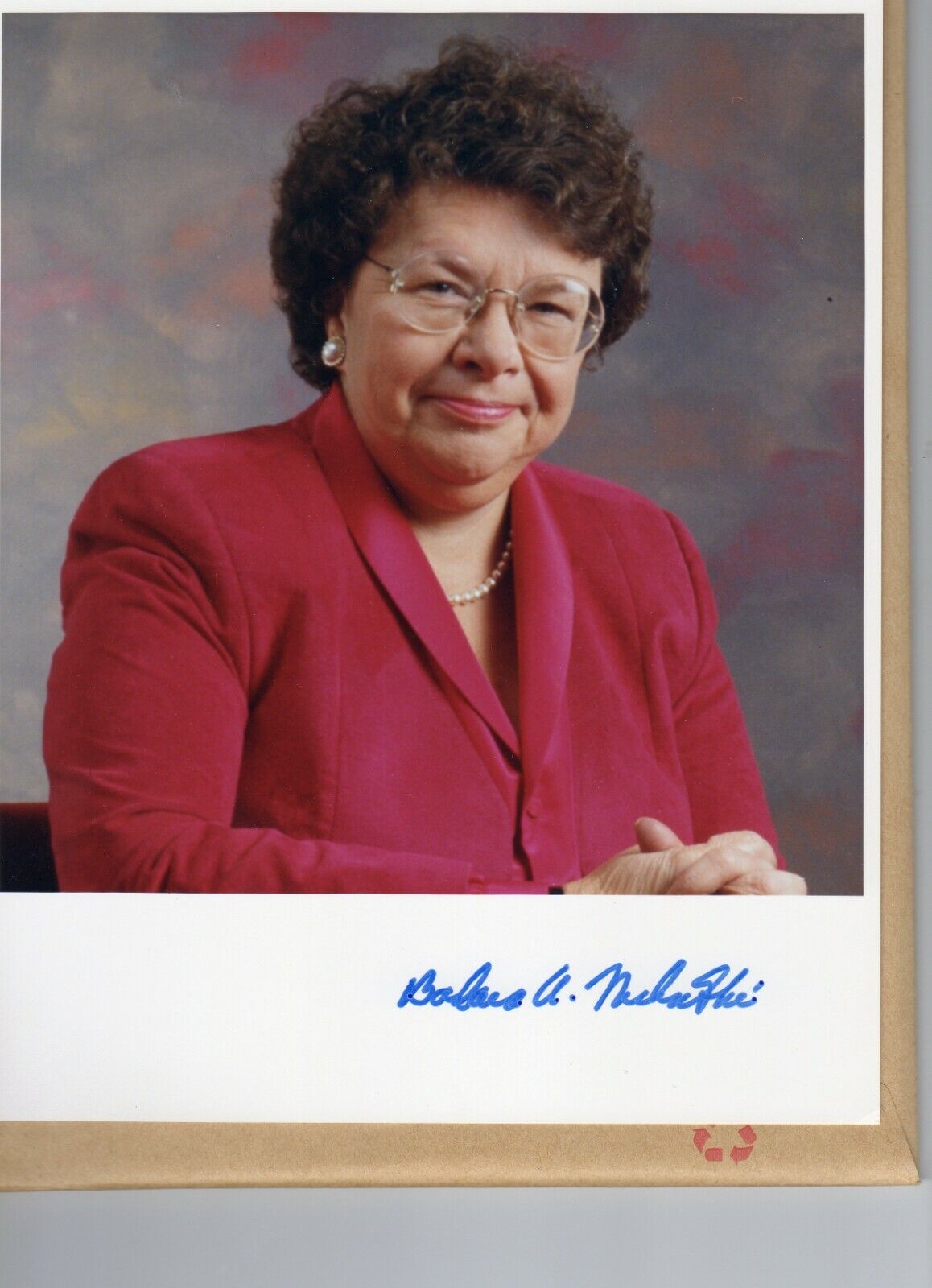 BARBARA MIKULSKI AUTOGRAPH, SENATOR, MARYLAND