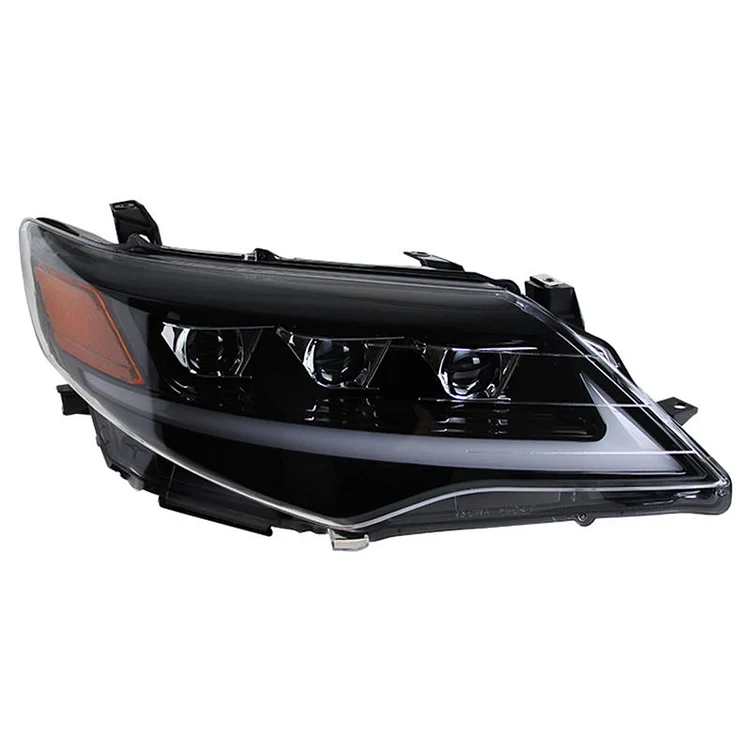 Upgrade LED DRL headlamp headlight for Toyota Camry 2012-2014 triple beam USA type version ASSEMBLY SET ITN Auto