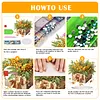 (US Local)Flower Double Sided Effect Table Top Diamond Painting Desktop Ornaments Kit (Christmas)