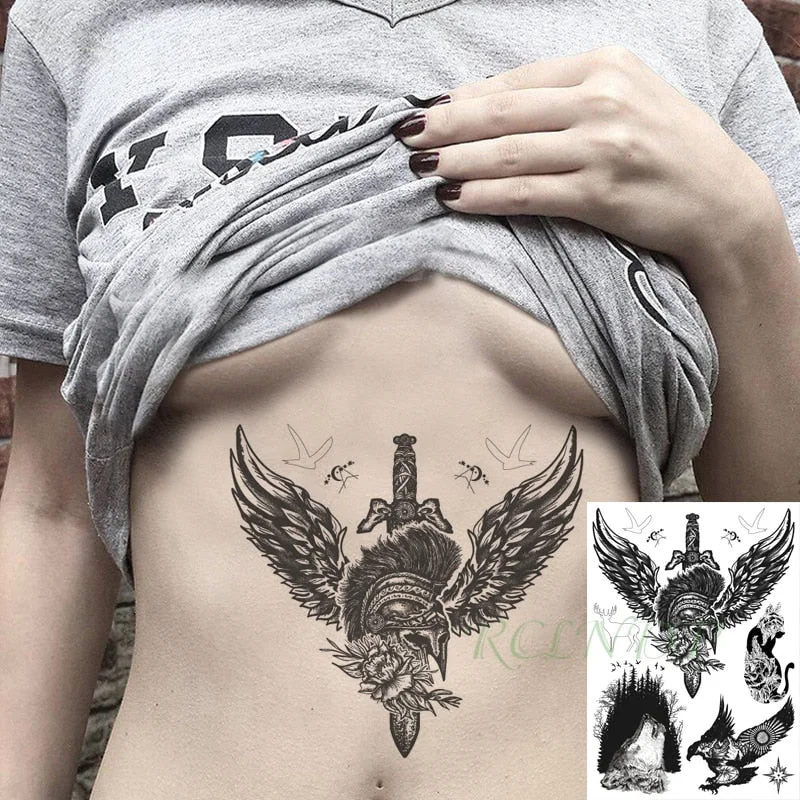 Waterproof Temporary Tattoo Sticker Tribal totem band Fake Tatto Personality Flash Tatoo Waist Arm Foot Tato for Girl Women Men