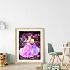 Princesses-Compl&egrave;te Rond Peinture au Diamant-30*40CM
