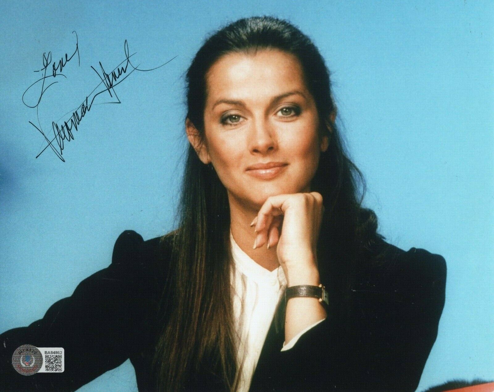 Veronica Hamel Signed Hill Street Blues Joyce 8x10 Photo Poster painting w/Beckett COA BA84862